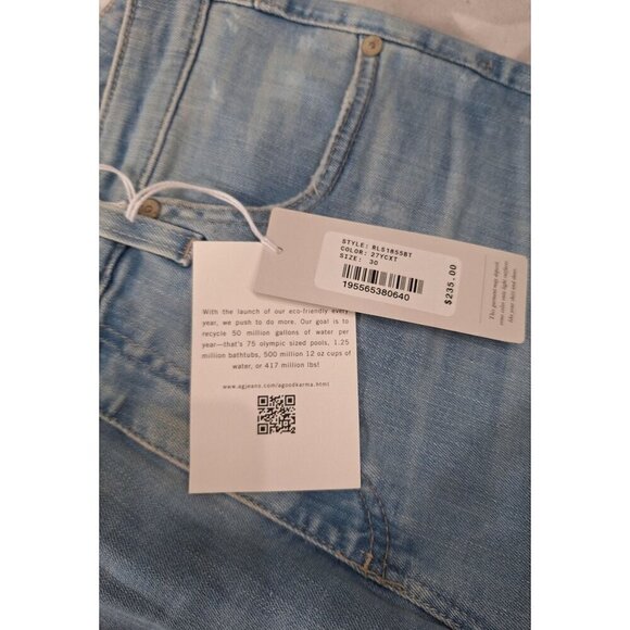 NWT AG Adriano Goldschmied Jeans Prima Cigarette Ankle/Size 30 - Picture 2 of 6